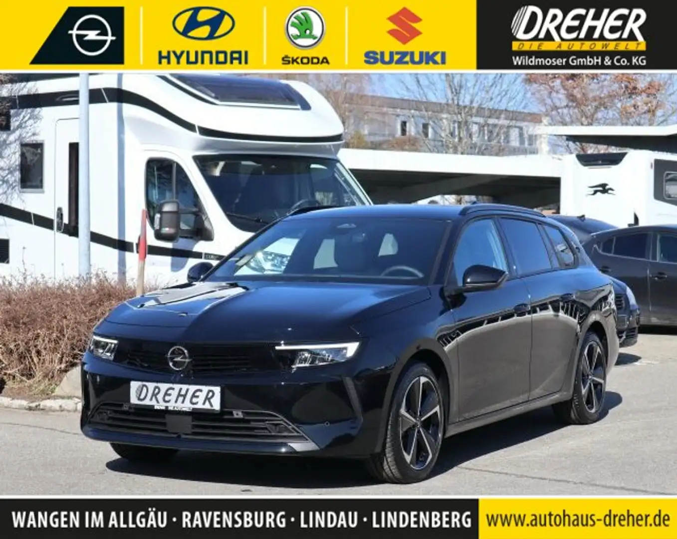 Opel Astra Astra Navi/Sitz- u. Lenkradhzg/RÜ-KAM/Temp./UVM. Noir - 1