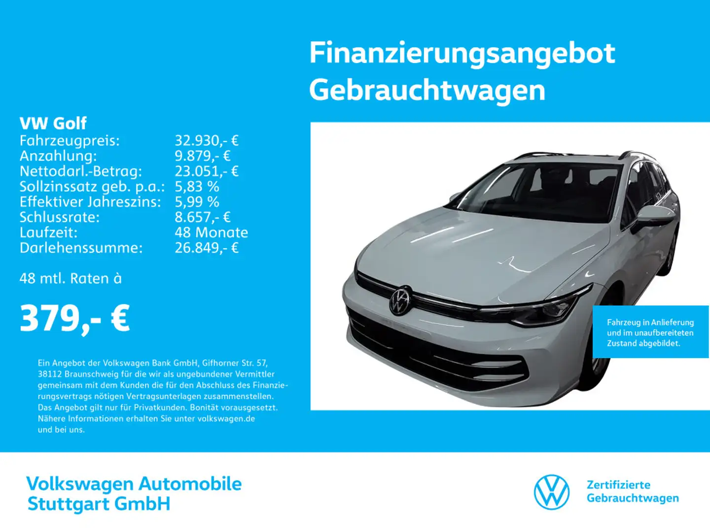 Volkswagen Golf 8 Style 1.5 TSI DSG Navi Kamera Blanc - 1