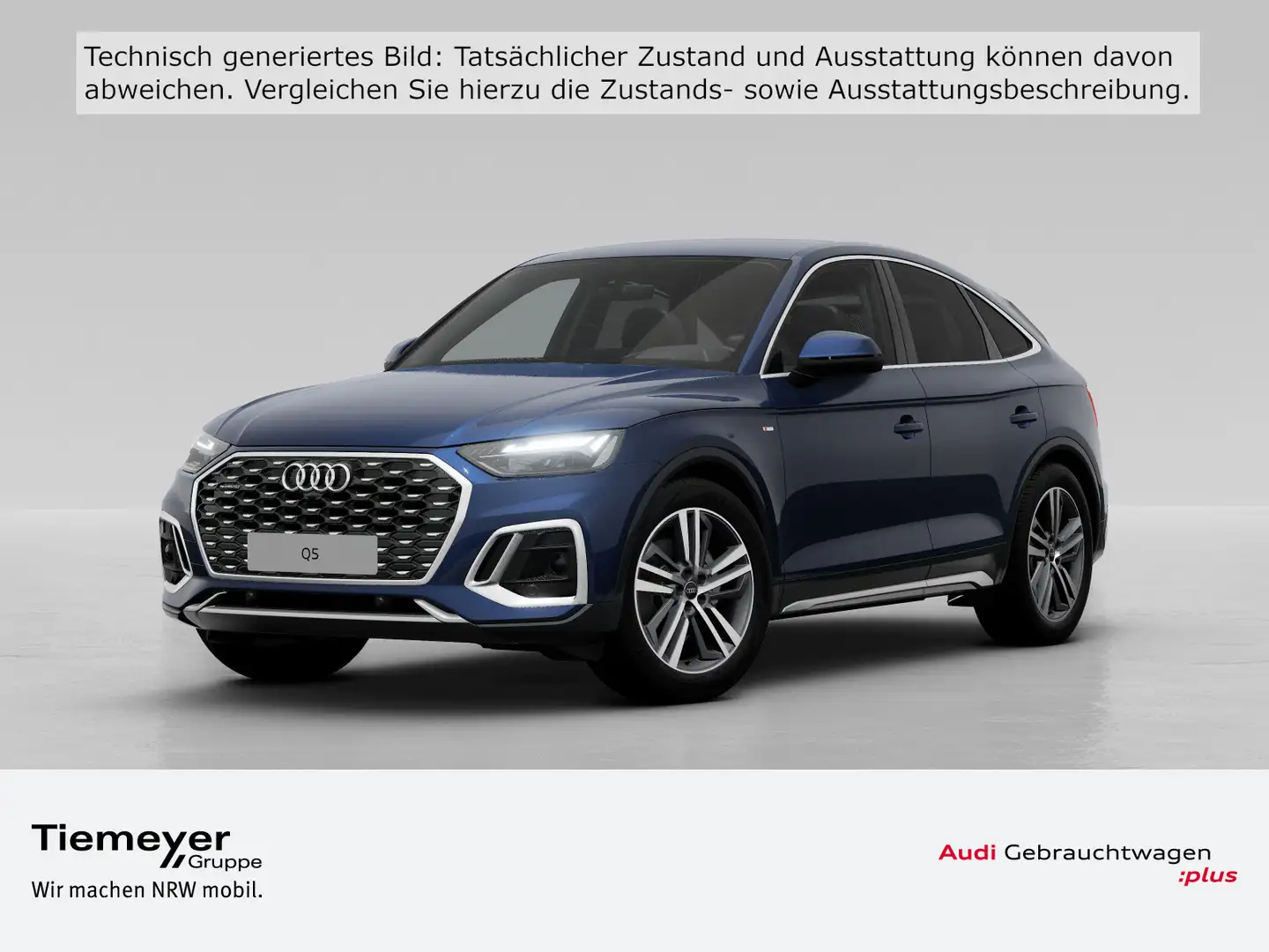 Audi Q5 40 TDI 2x S LINE LM20 KAMERA NAVI+ Blau - 1