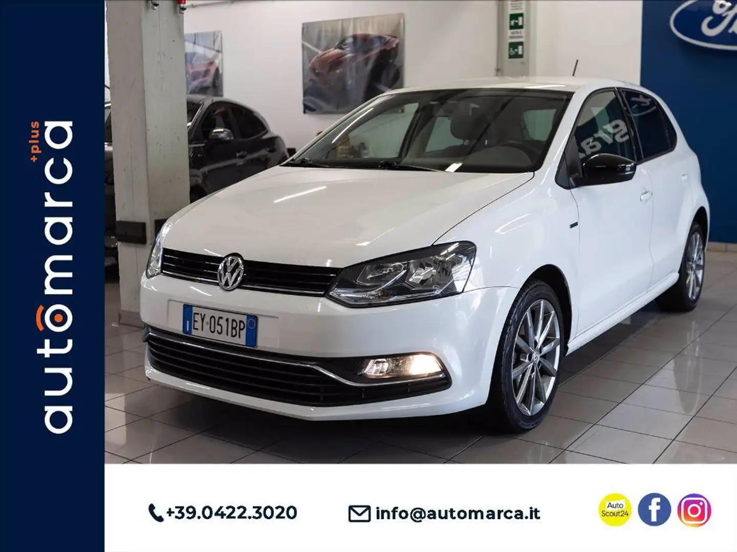 Volkswagen Polo 5p 1.4 tdi bm Fresh 75cv Blanc - 1