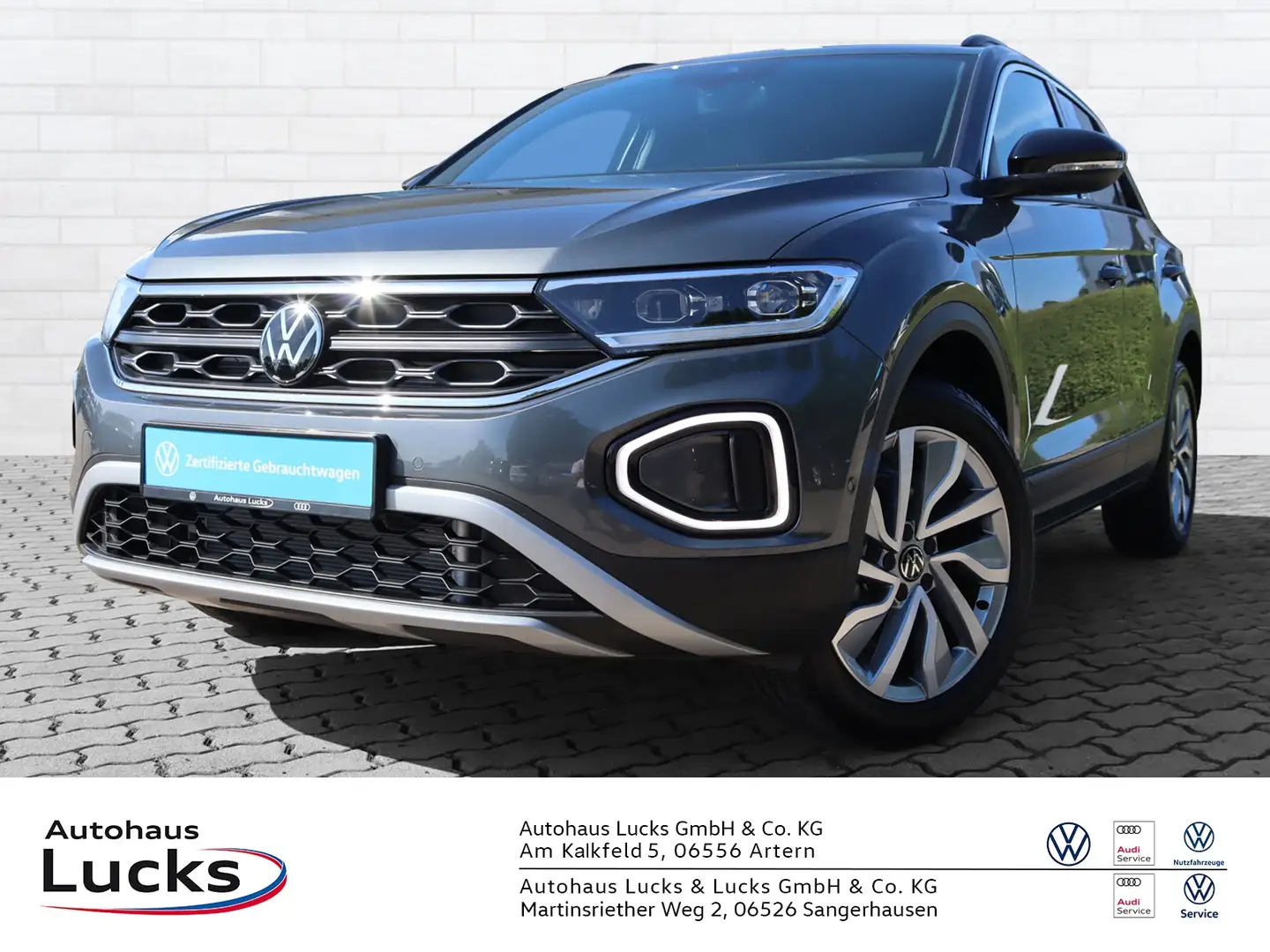 Volkswagen T-Roc GOAL 1.5 TSI  AHK LED NAVI DSG Grau - 2