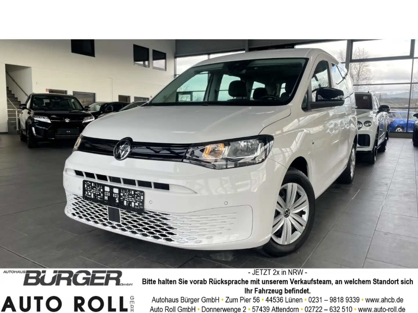 Volkswagen Caddy Maxi 2.0 TDI 7-Sitzer DAB Kamera Keyless Mehrzonen Weiß - 1