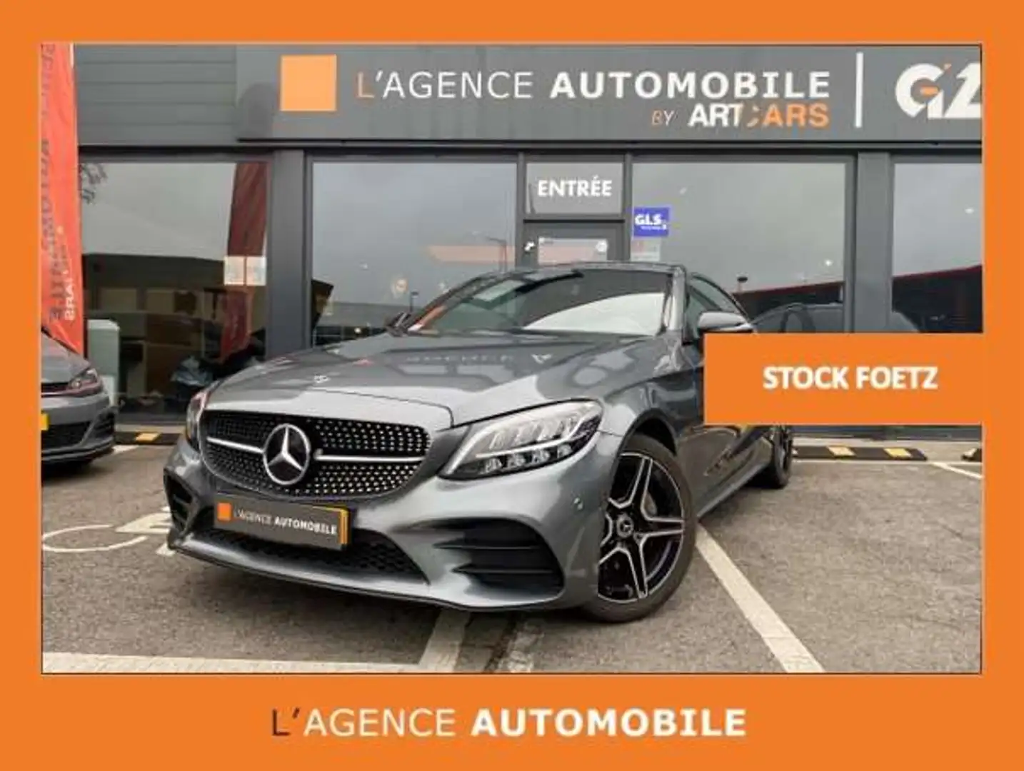 Mercedes-Benz C 180 Coupé  9G-Tronic AMG Line - GA Argent - 1