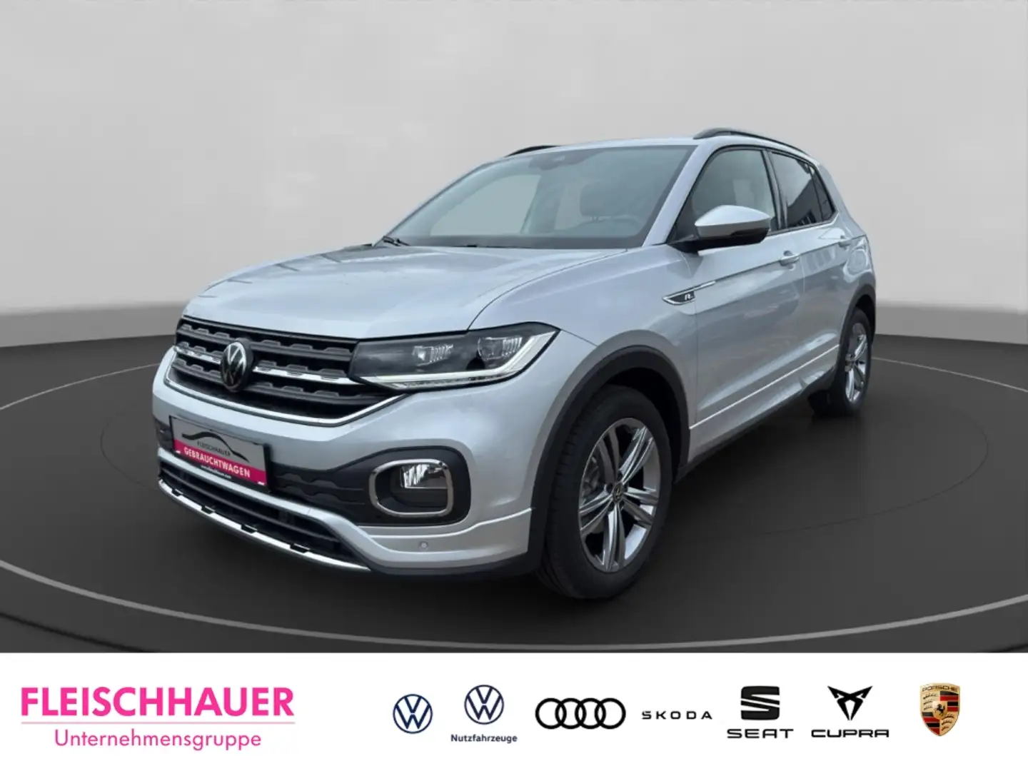 Volkswagen T-Cross TSI DSG  IQ Drive Paket RFK LED BlindSpot Navi App Silber - 1