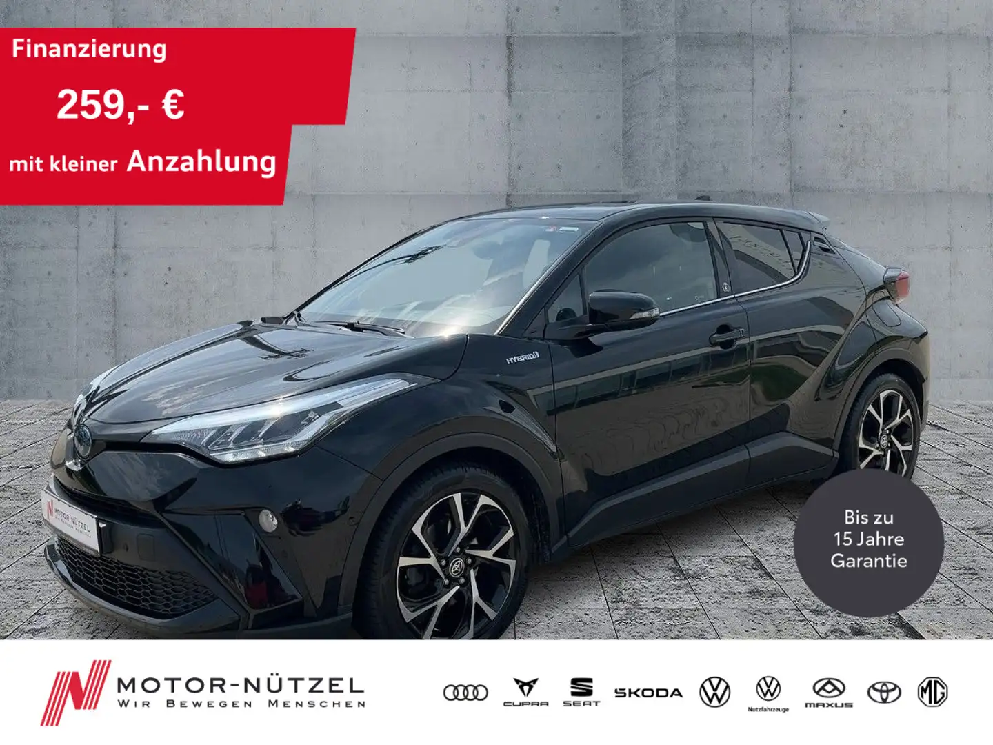 Toyota C-HR 2.0 Hybrid TEAM D LED+NAV+ACC+SHZ+RFK+MFL Negro - 1