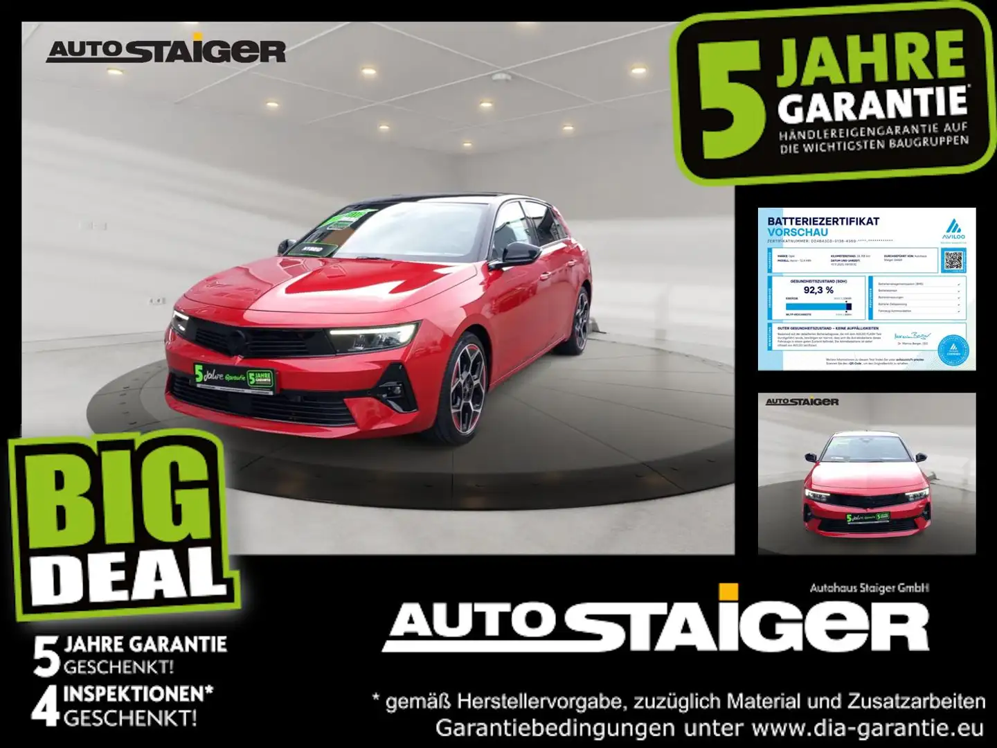 Opel Astra L 1.6 Turbo Plugin Hybrid GS Line Head Up, Rot - 1