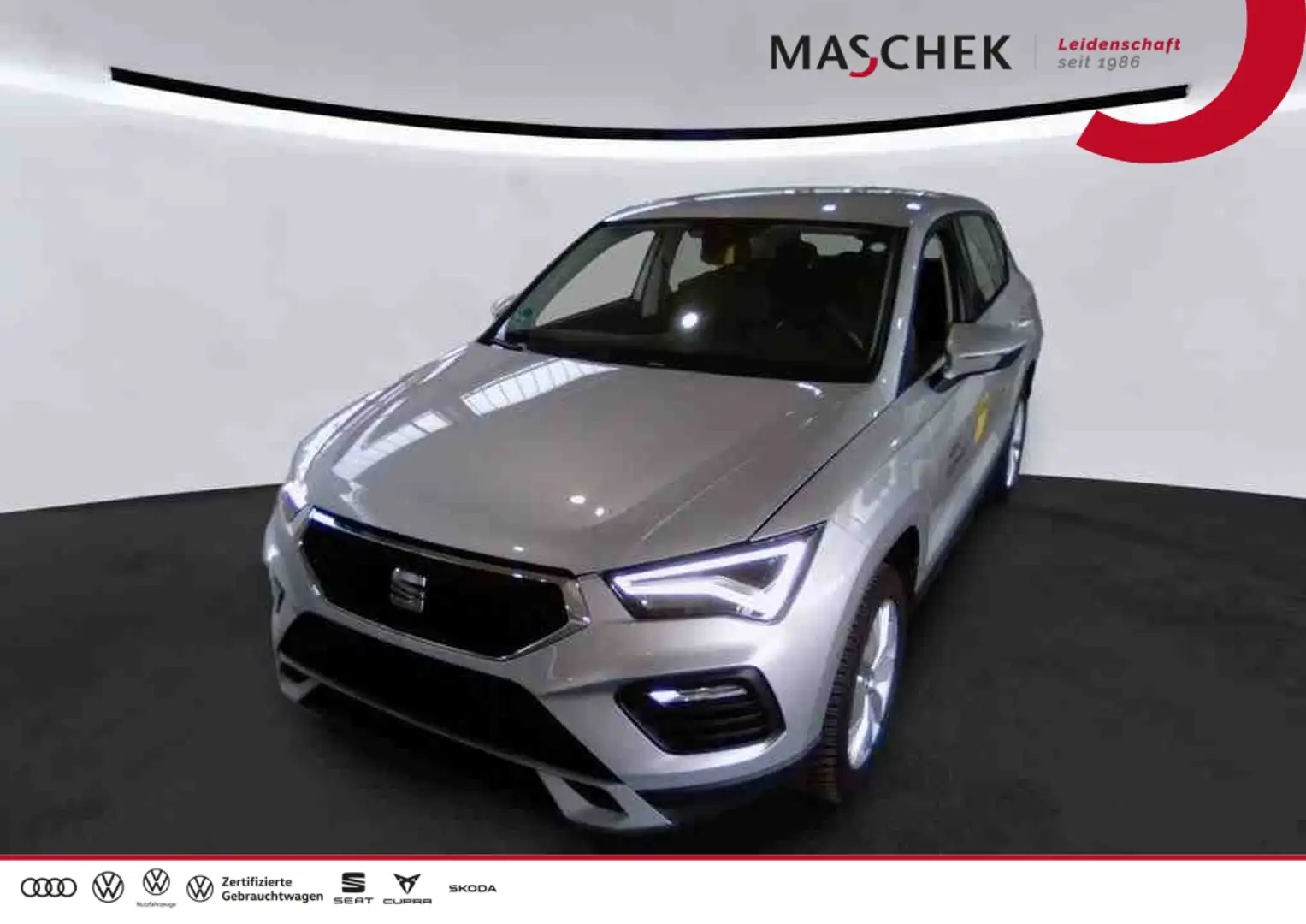 SEAT Ateca Style 1.5 TSI AHK LED Navi Sitzh Lenkh PDC Silber - 1