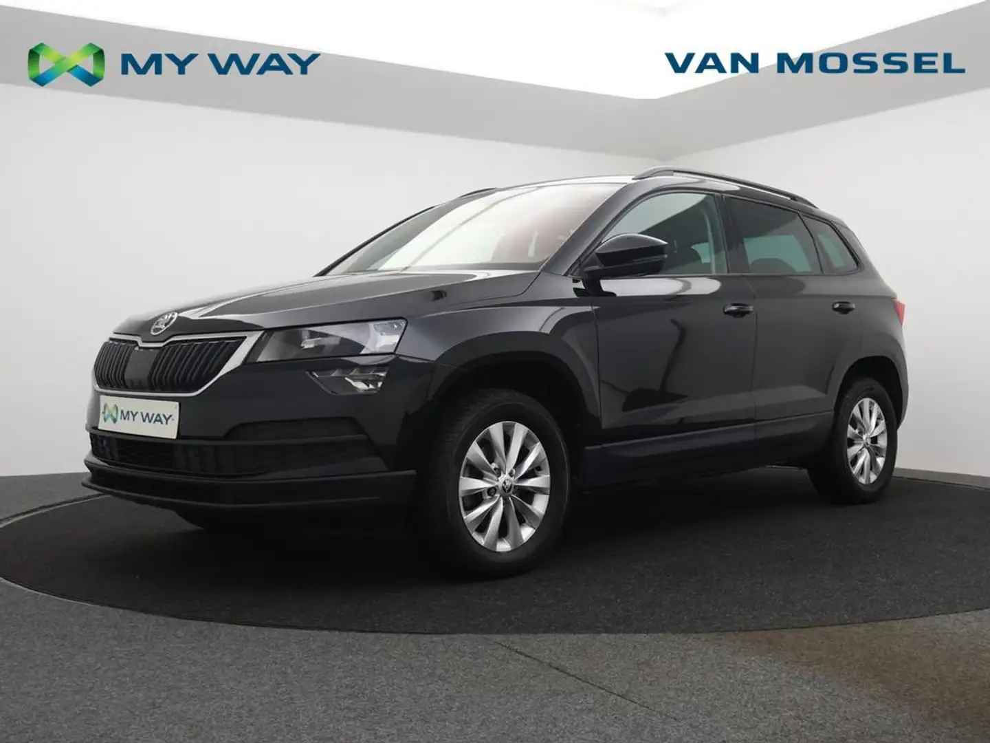 Skoda Karoq Karoq Ambition 1.6TDI 115PK *AUTOMAAT*NAVI*BLTH*CRUISE*PDC*ZETELVERWARMING*... Zwart - 1