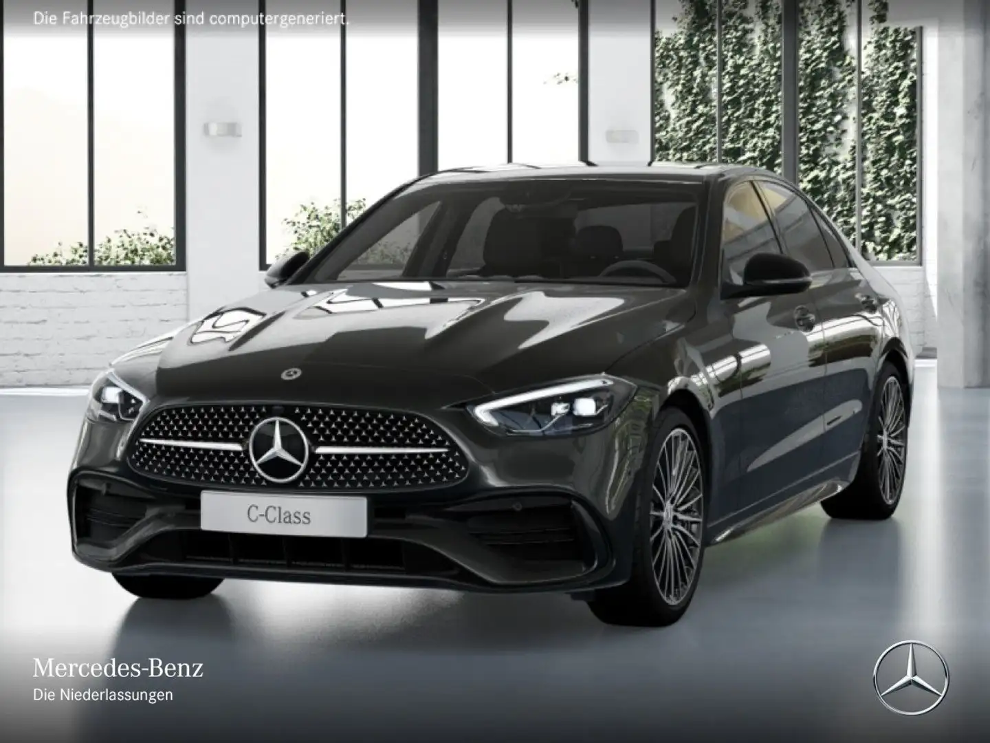 Mercedes-Benz C 200 AMG+NIGHT+LED+KAMERA+19"+TOTW+KEYLESS+9G Gris - 2