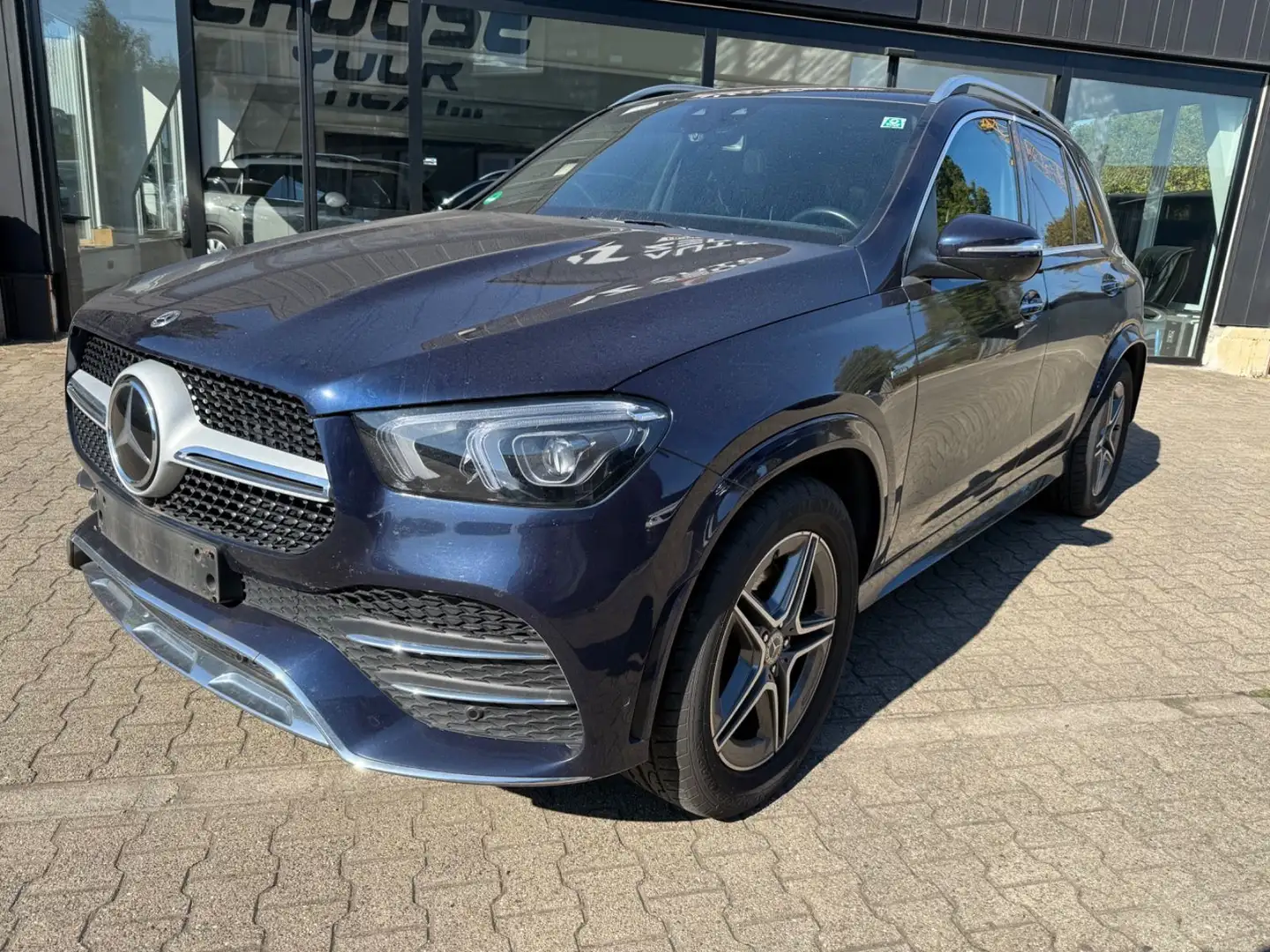 Mercedes-Benz GLE 350 de 4M AMG Line Pano Distr Led Burme 360° Blau - 1