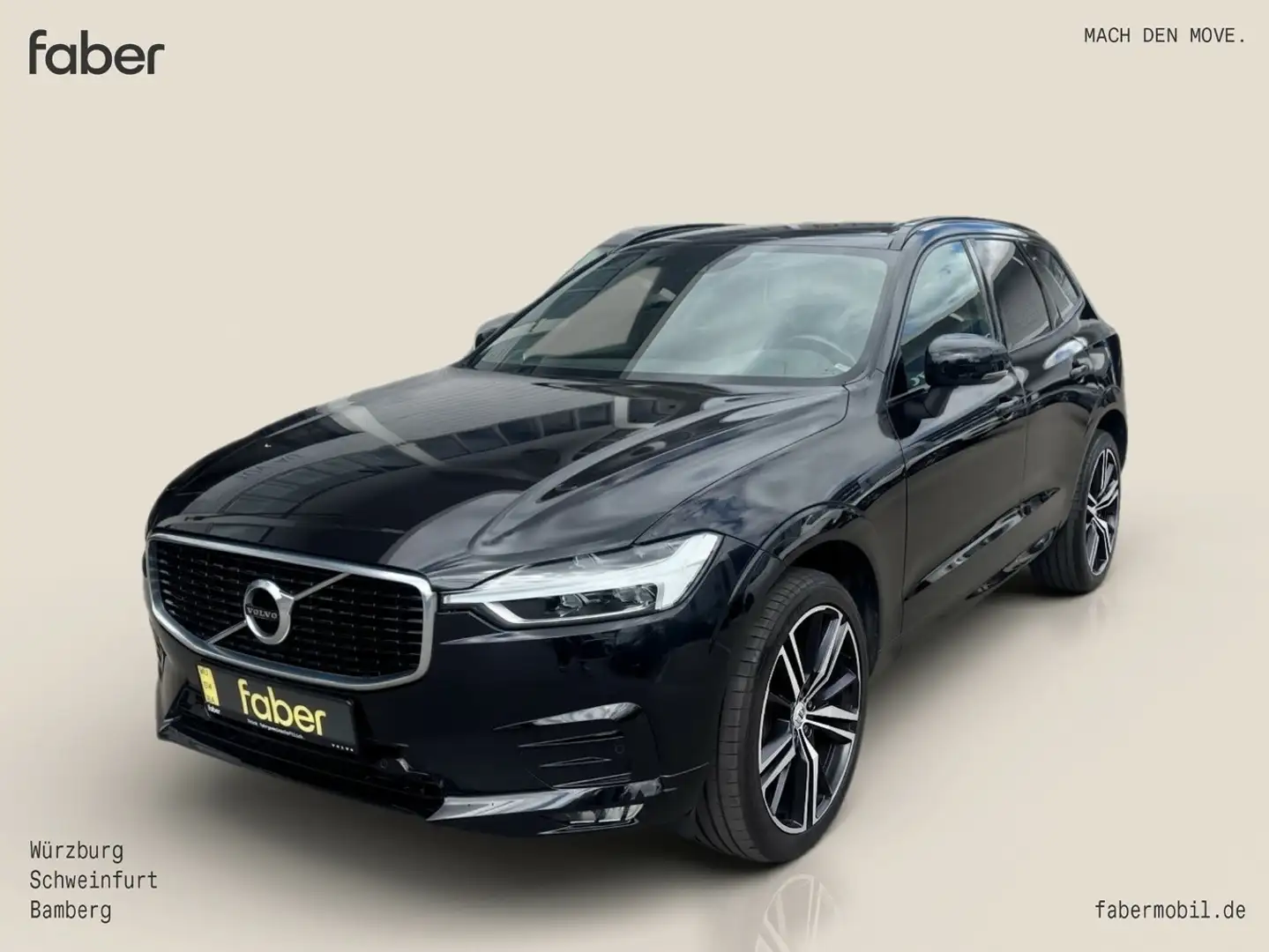 Volvo XC60 B4 Diesel R-Design AWD Fekete - 1