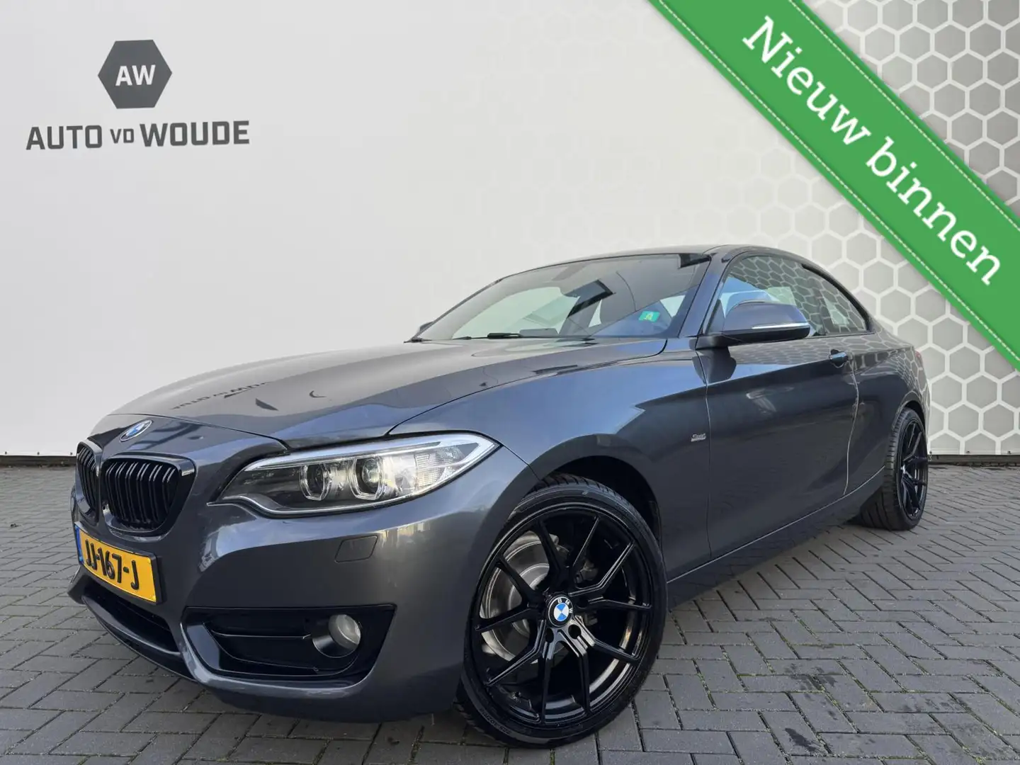 BMW 218 2-serie Coupé 218i M Sport Trekhaak Black pack! 18 Grijs - 1