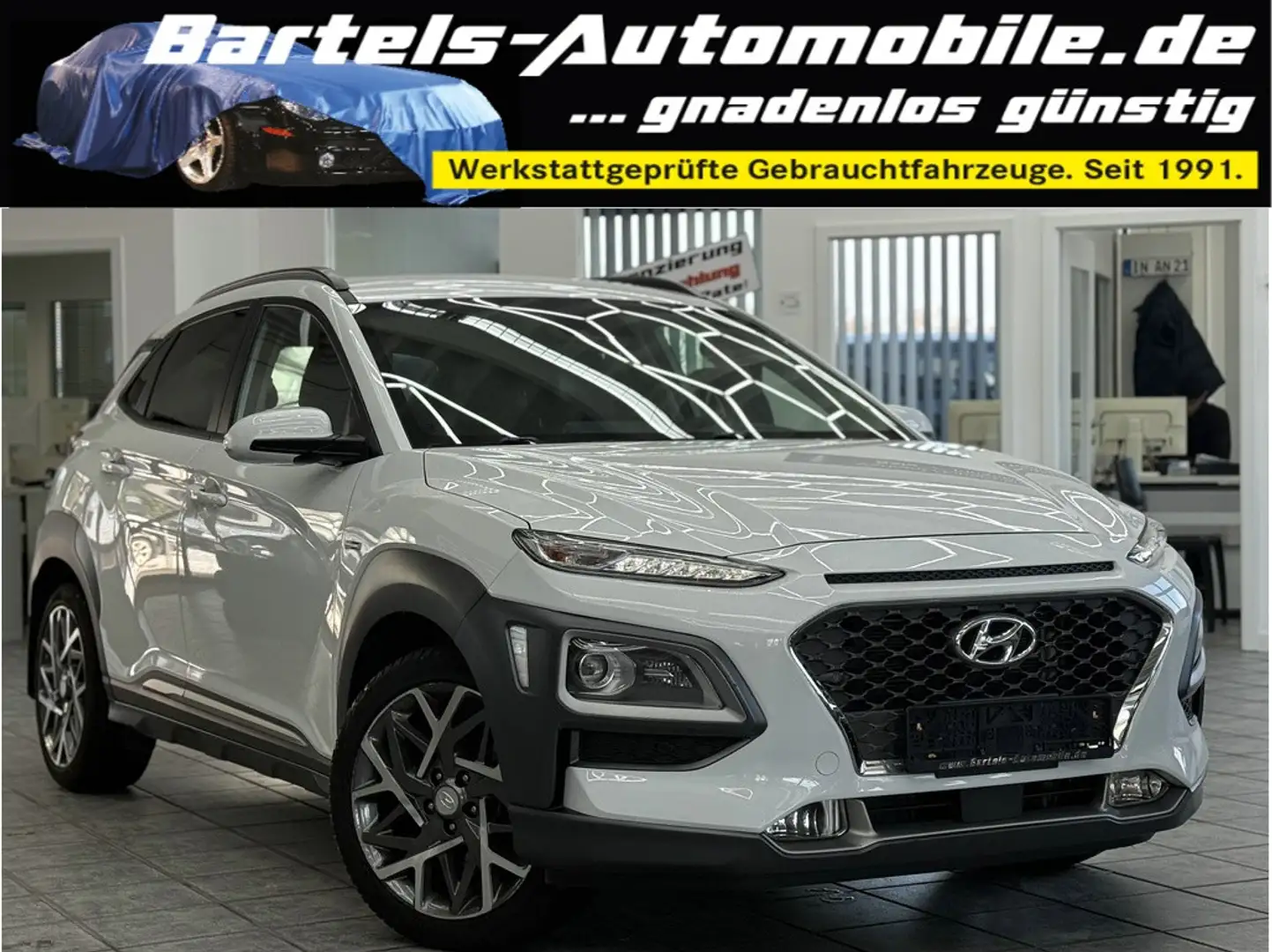 Hyundai KONA 1.6 GDI Hybrid Premium, LED, HUD, Leder Weiß - 1