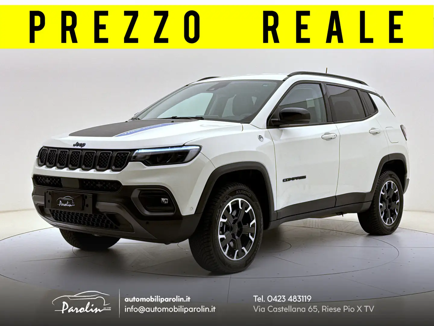 Jeep Compass 1.3 turbo t4 phev Trailhawk 4xe Prezzo REALE Blanco - 1