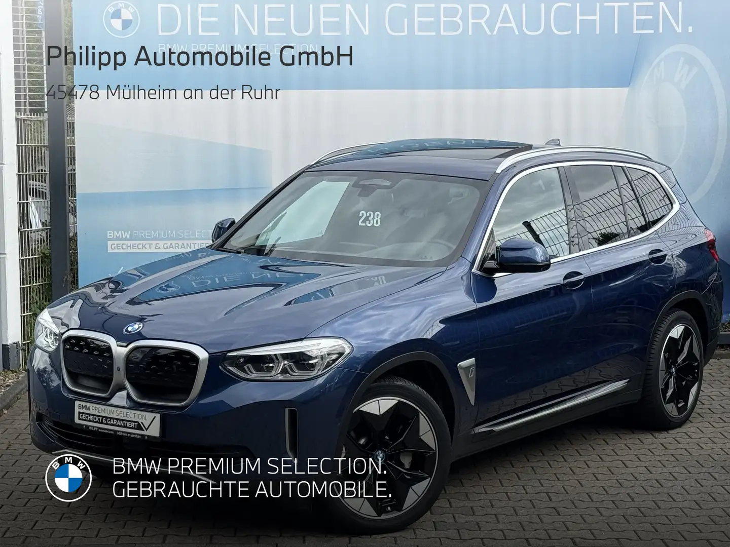 BMW iX3 Impressive PANO DA-Pro h&k Ad-LED PA+ 1,89% Bleu - 1