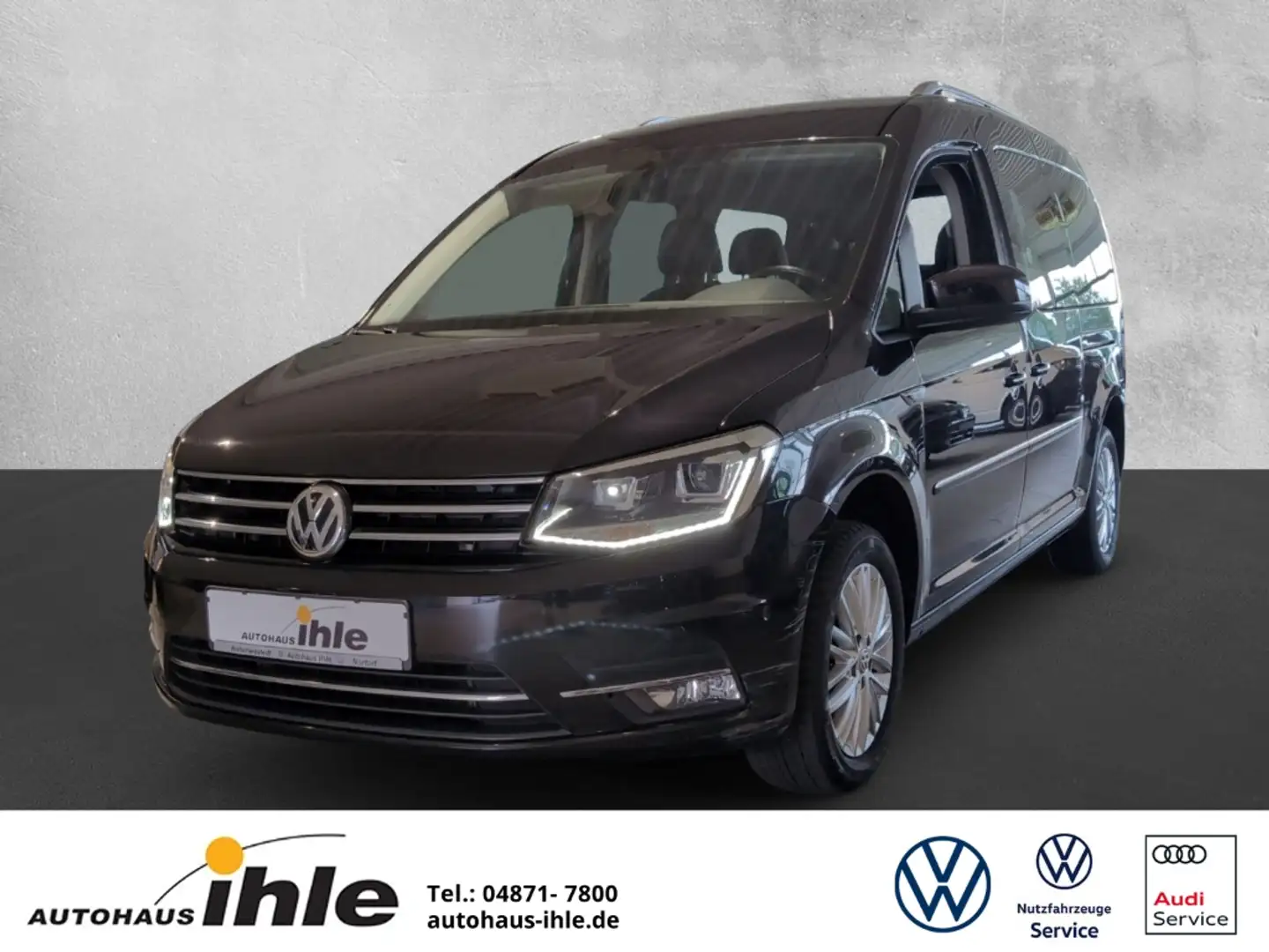 Volkswagen Caddy Maxi Highline 1,4 TSI DSG NAVI+R-FAHRKAMERA+ACC Černá - 1