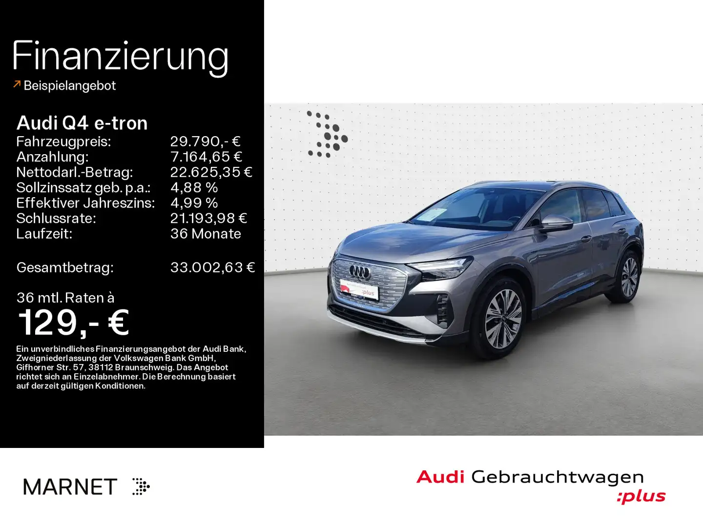 Audi Q4 e-tron 40*LED*Alu*PDC*Kamera*Sitzheizung Grijs - 1