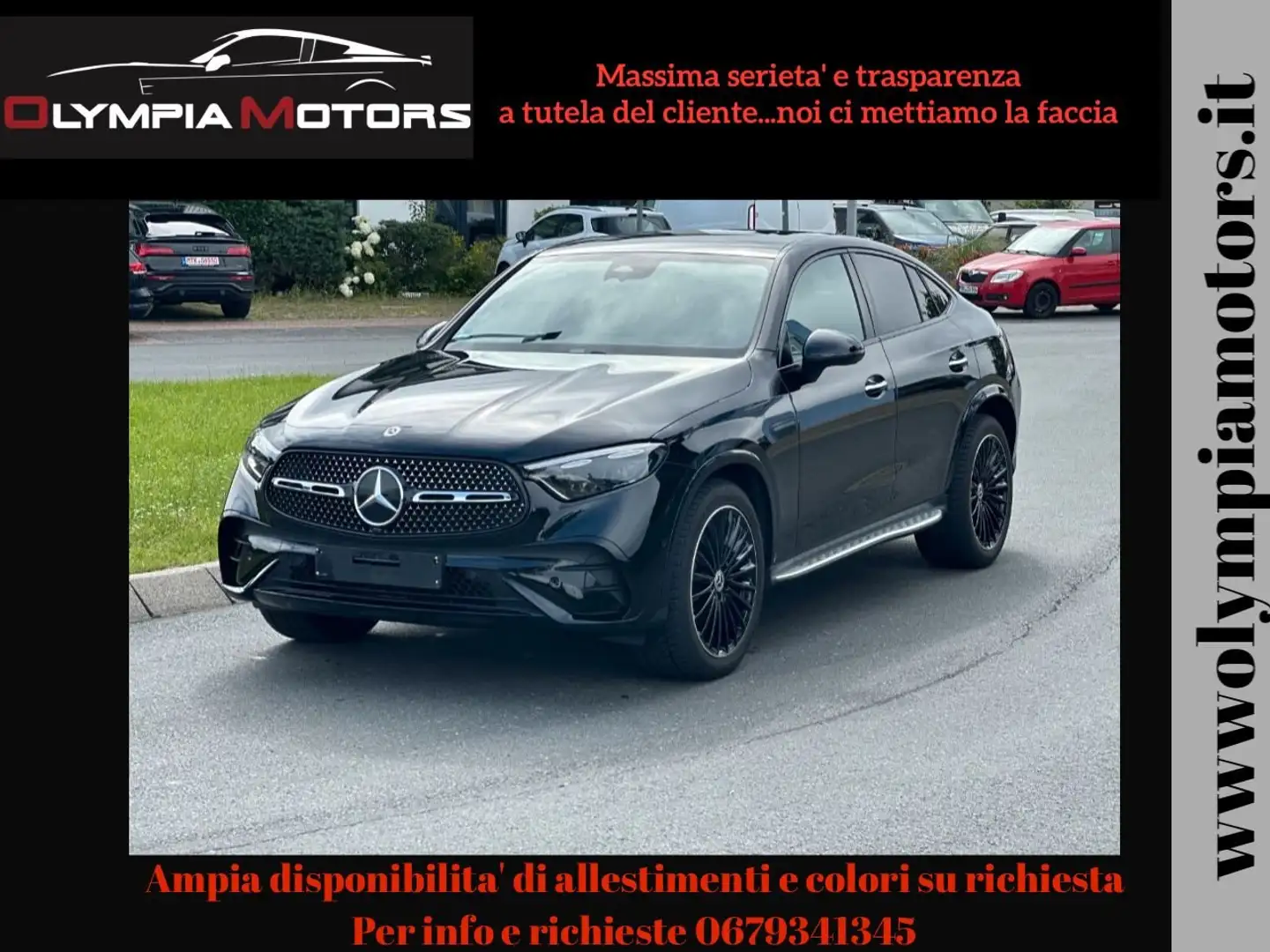 Mercedes-Benz GLC 220 COUPE D 4M PREMIUM AMG NIGHT NAVI LED TETTO KAMERA Nero - 1
