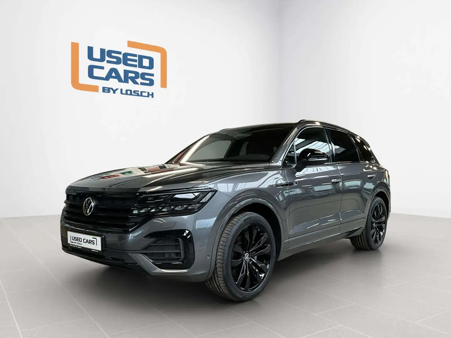 Volkswagen Touareg R-Line+Black-Style+AHK+Luftf. Grijs - 1