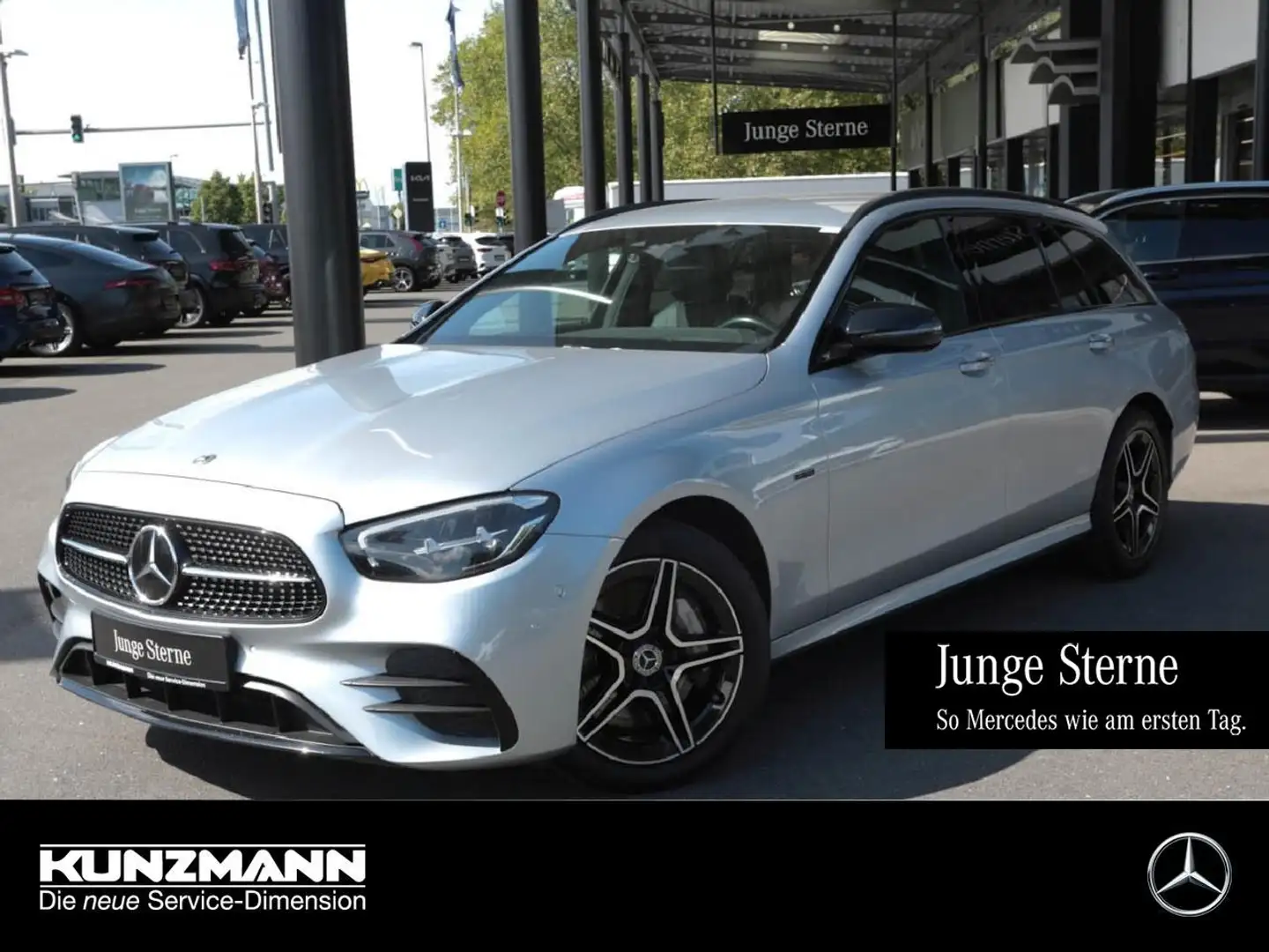 Mercedes-Benz E 300 de 4M T AMG Night Distronic+ Burmester HUD Argent - 1