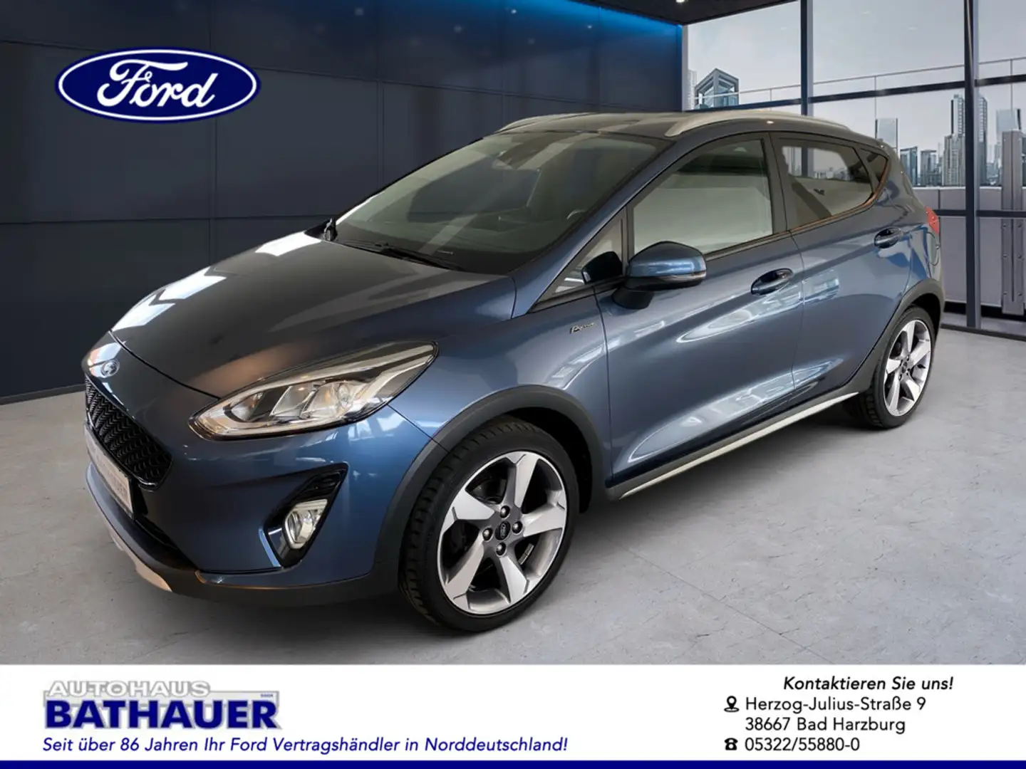 Ford Fiesta 1.0 EcoBoost Active Bleu - 1