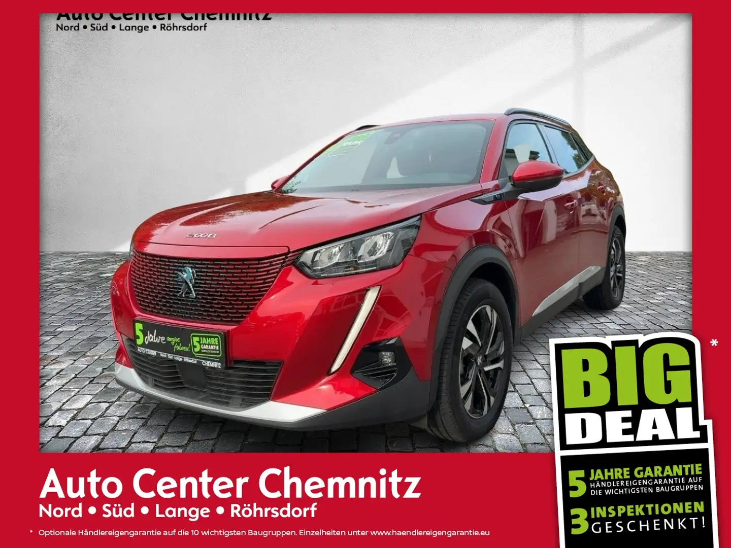 Peugeot 2008 e- Allure Pack LED/KlimaA/SHZ/PDC/180°Kamera Rot - 1