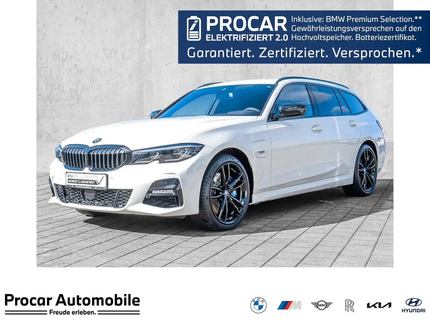 BMW 330 e xDrive M Sport HUD ACC RFK NAVI LED DAB Weiß - 1