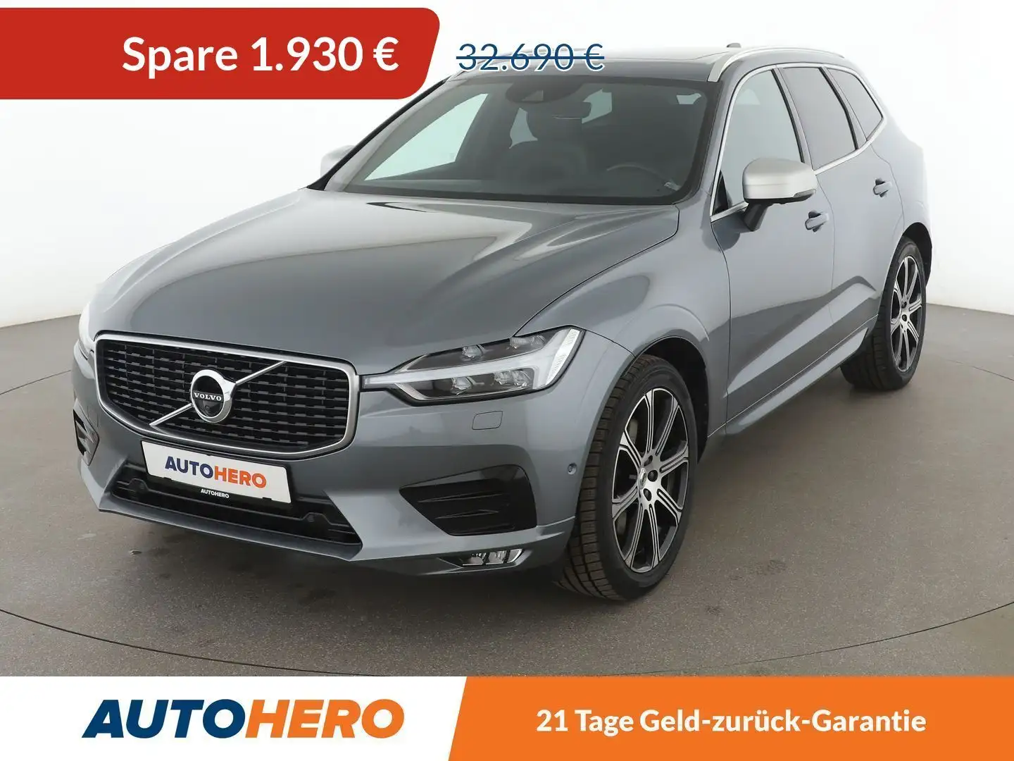 Volvo XC60 2.0 D4 R Design AWD Aut.*HK*360CAM*ACC*LED*NAVI* Grau - 1