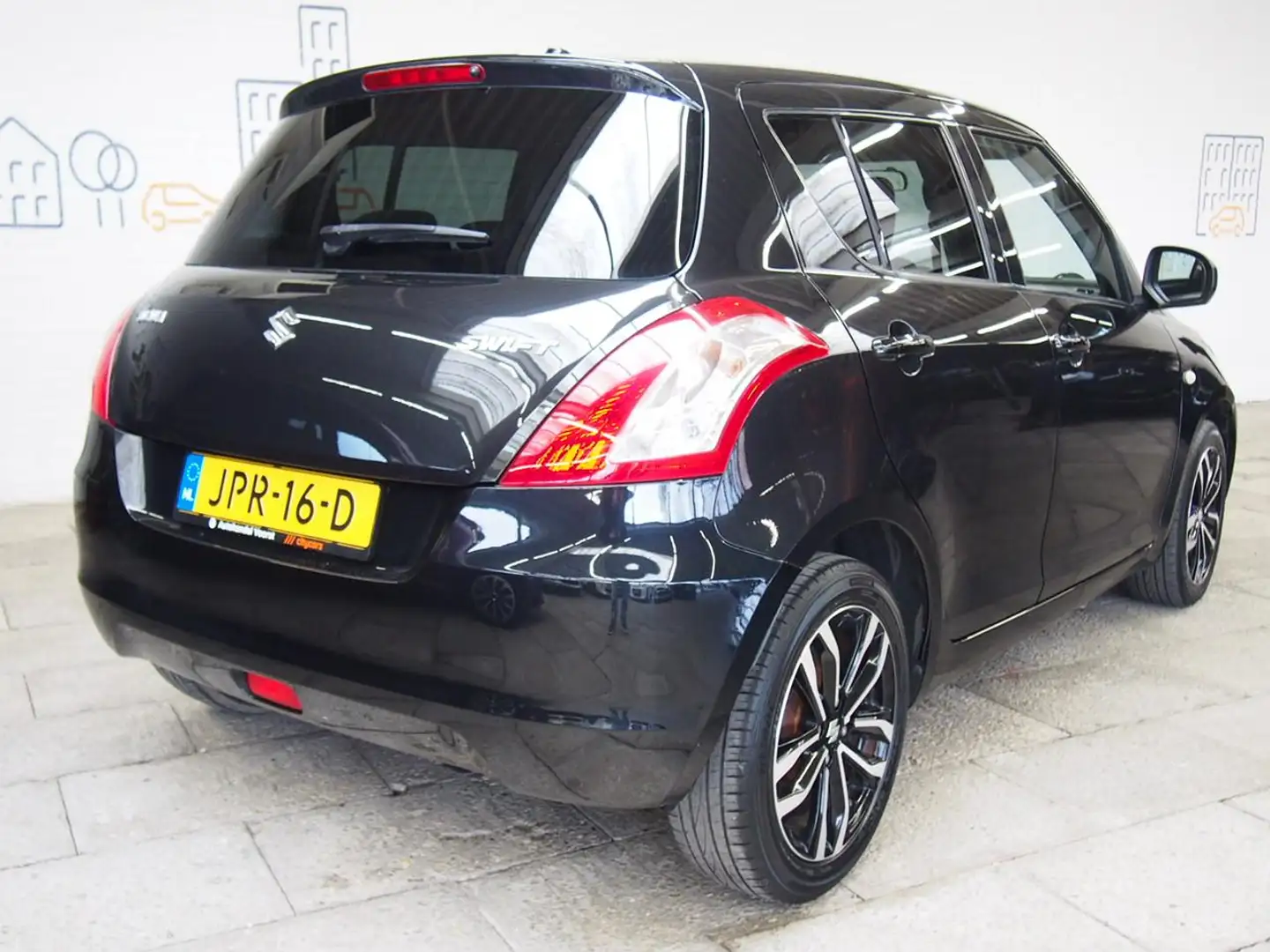 Suzuki Swift 1.2 S-Edition EASSS Cruise (APK:Nieuw) Incl.Garant Zwart - 2