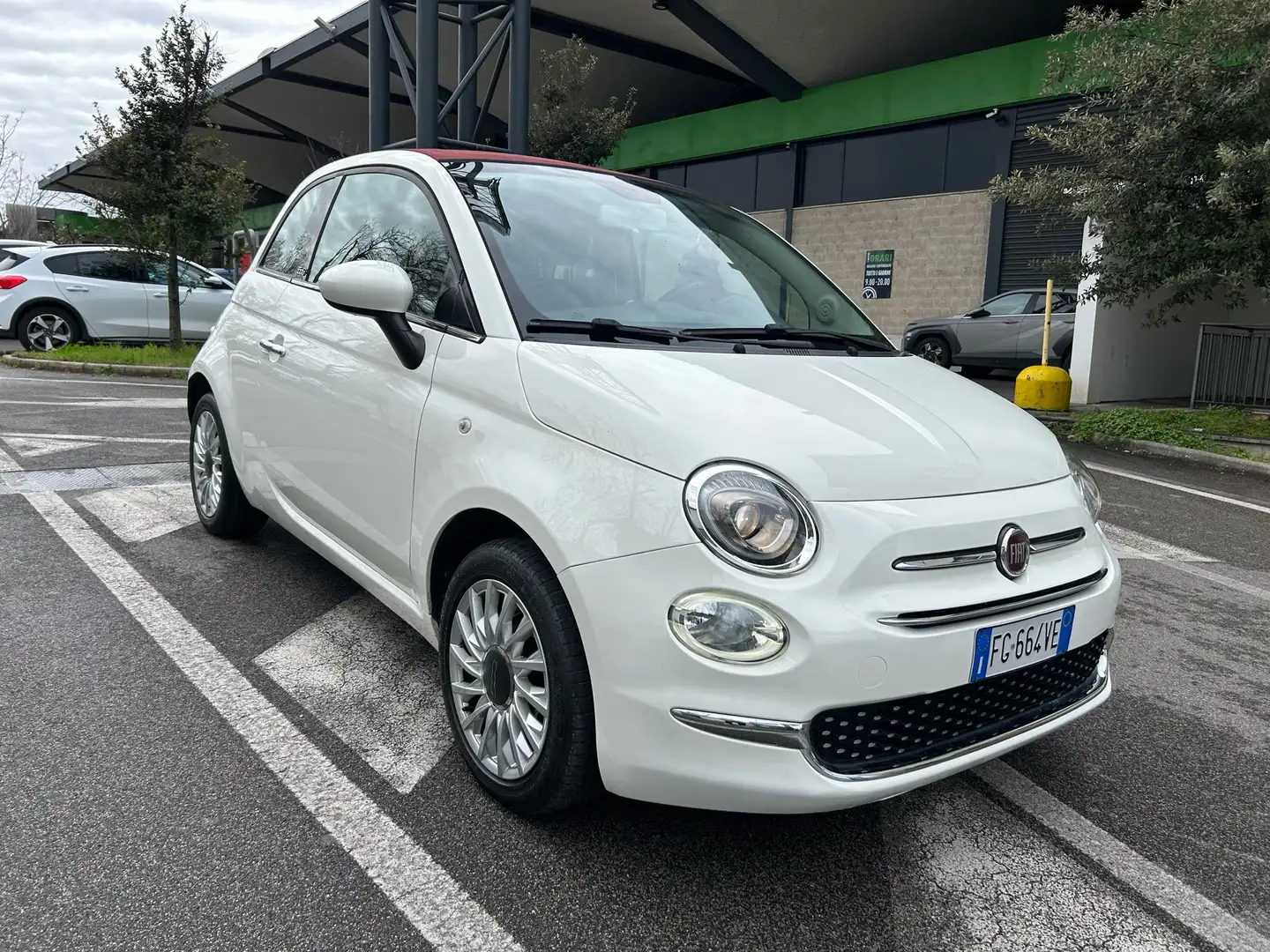 Fiat 500C 1.2 LOUNGE AUTOMATICA 60000 KM ORIGINALI! PERFETTA Bianco - 2