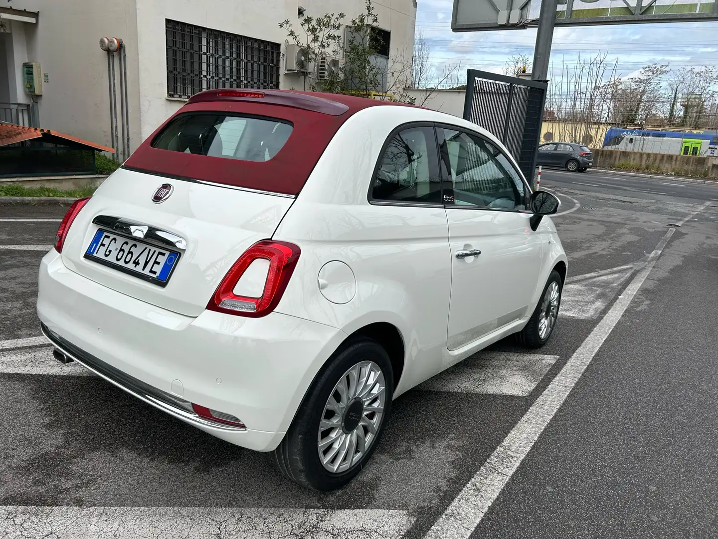 Fiat 500C 1.2 LOUNGE AUTOMATICA 60000 KM ORIGINALI! PERFETTA Blanco - 2