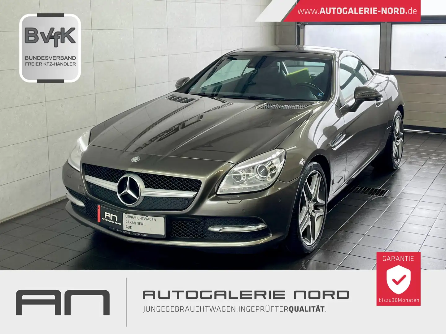 Mercedes-Benz SLK Roadster SLK 200 1.Hand+Memory+Bi-Xenon+MB-Service Grau - 1