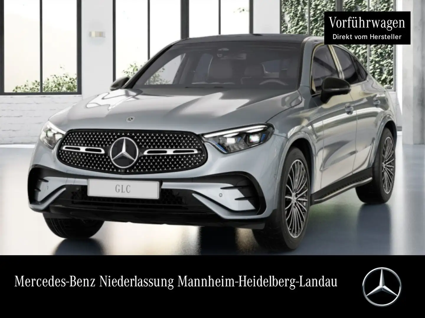 Mercedes-Benz GLC 200 4M AMG+NIGHT+PANO+360+BURMESTER+TOTW+9G Silber - 1