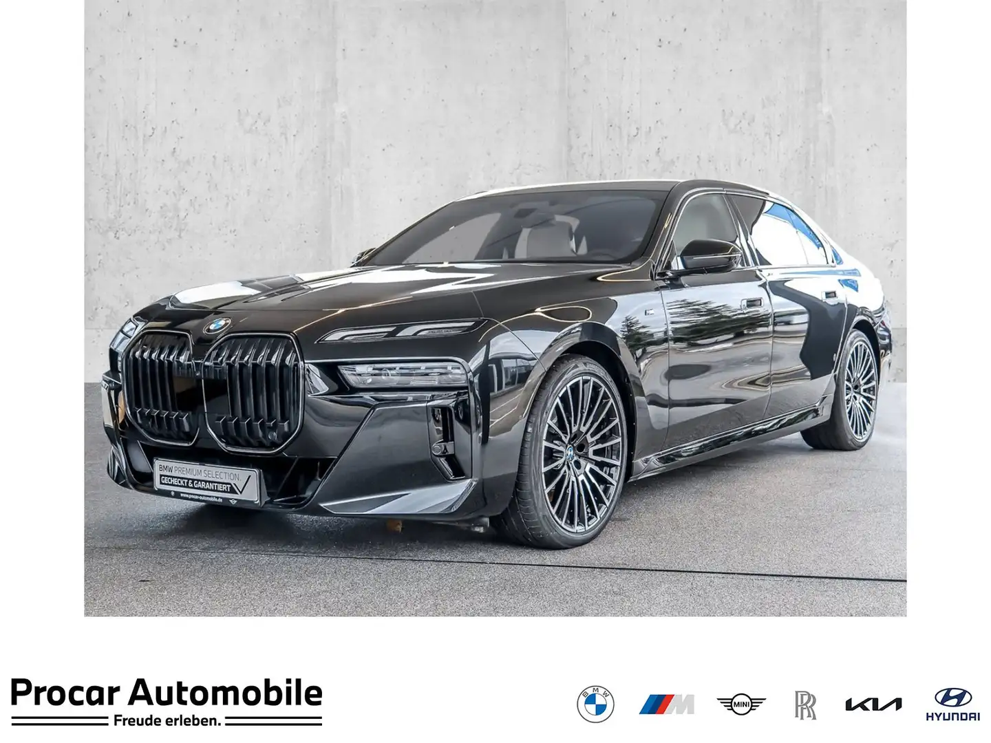 BMW 740 d xDrive M Sport Pro HUD PANO ACC 360°KAM RFK LM Schwarz - 1