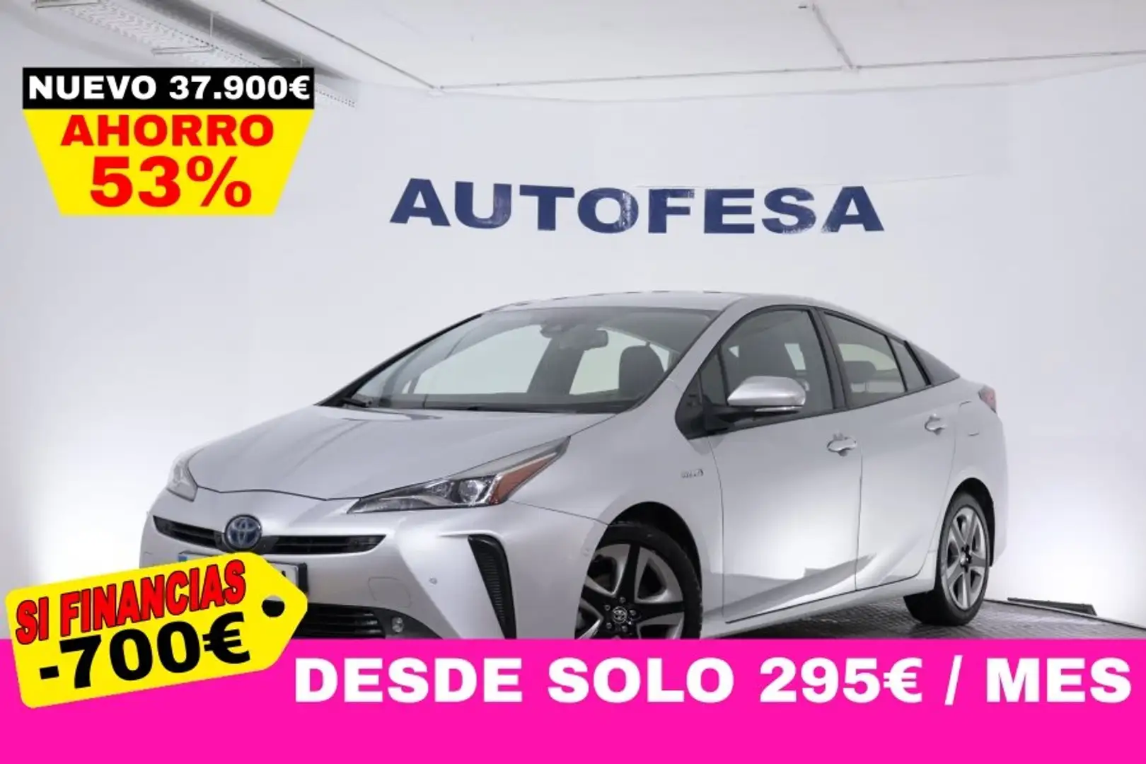 Toyota Prius 1.8 HYBRID DYNAMIC PACK AUTO 136CV 5P # CUERO,NAVY Gris - 1