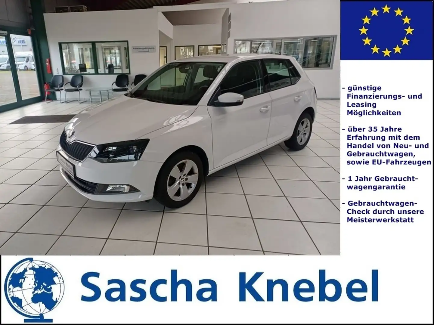 Skoda Fabia 1.0 TSI DSG Style PDC Climatronic Weiß - 1