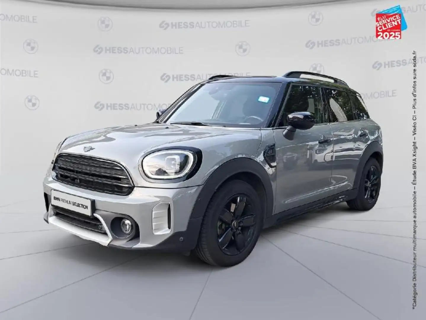 MINI Countryman C Cooper 136ch Edition Premium Plus BVA7 Touvrant Sieges chauf/cuir GPS Camera Carplay H/Ka Grijs - 1
