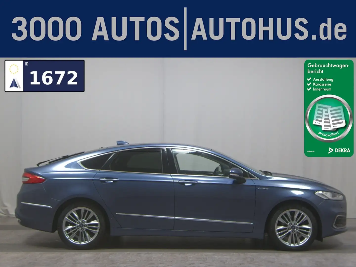 Ford Mondeo 2.0 EB Vignale Leder Navi LED StHzg RFK Bleu - 1