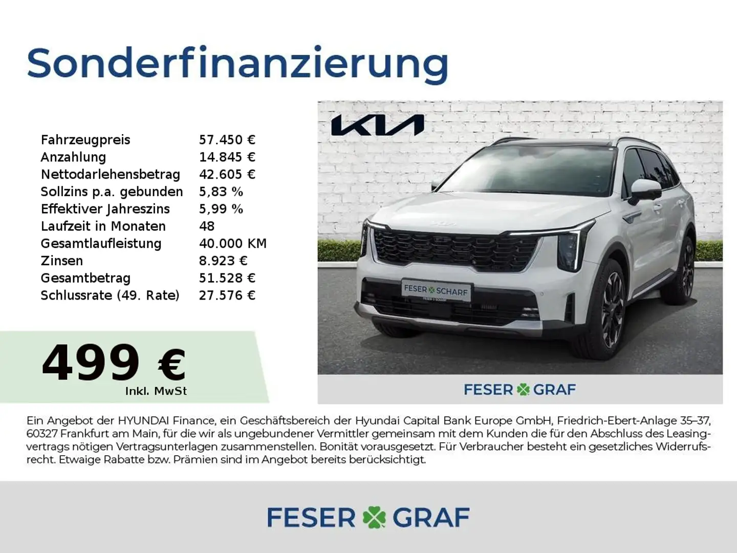 Kia Sorento PE 2.2D AWD PLATINUM NAPPA GLASDACH UVM. Weiß - 1