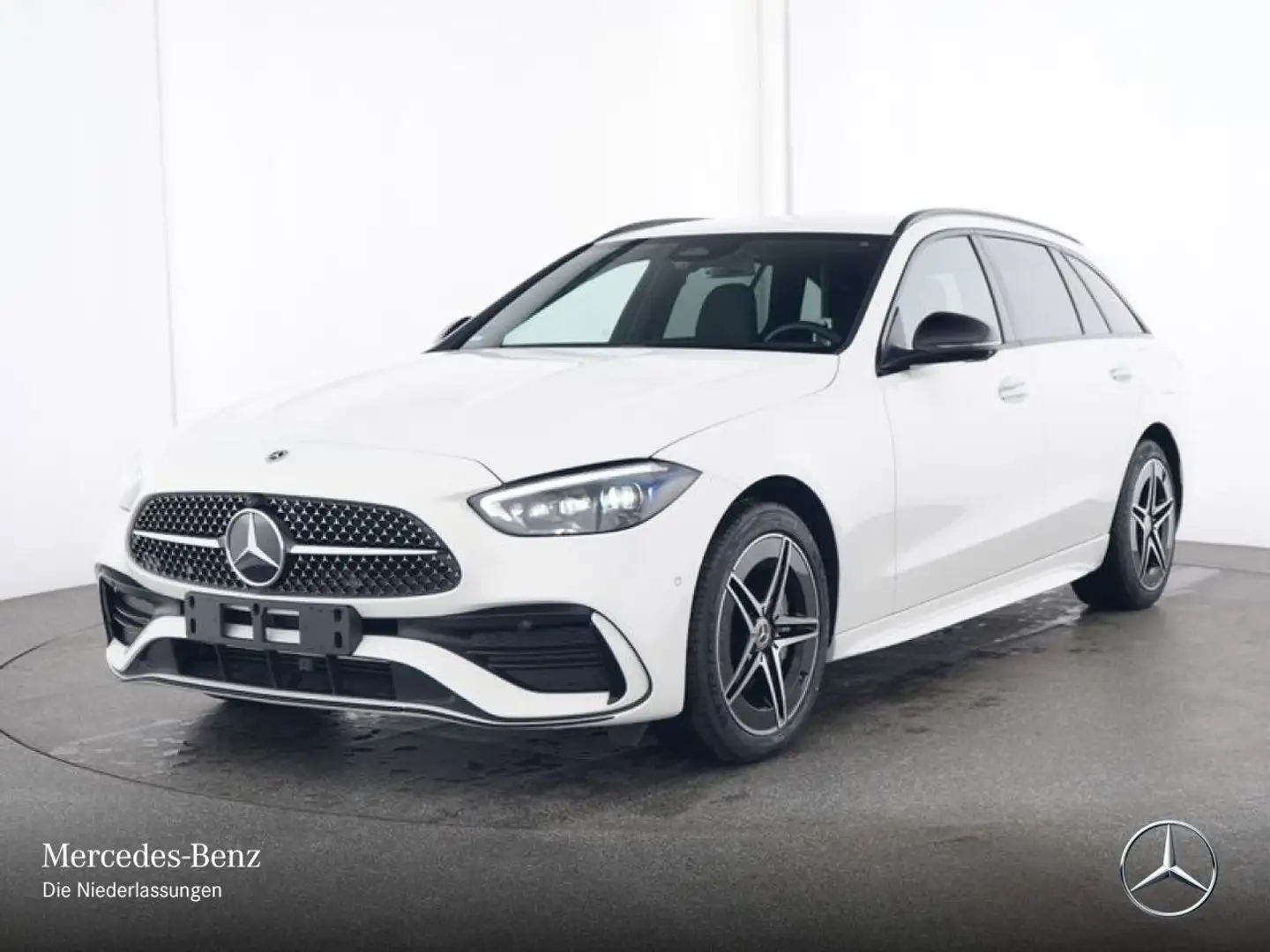 Mercedes-Benz C 300 e T AMG+NIGHT+360+AHK+TOTW+KEYLESS+9G Weiß - 2