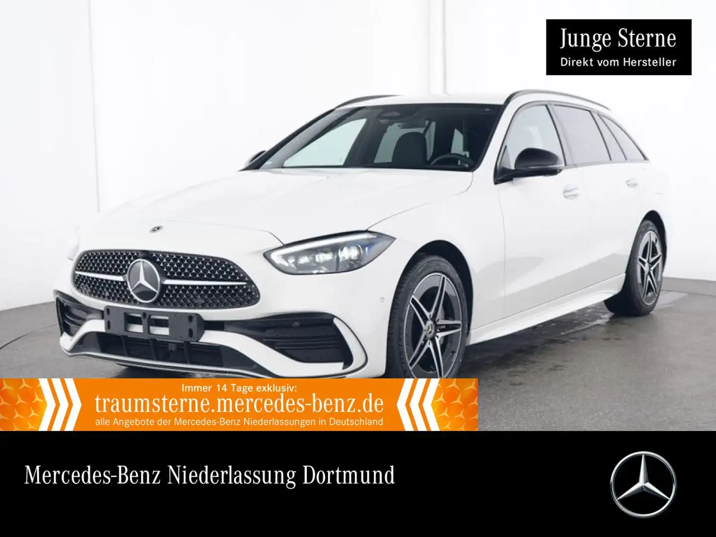 Mercedes-Benz C 300 e T AMG+NIGHT+360+AHK+TOTW+KEYLESS+9G Weiß - 1