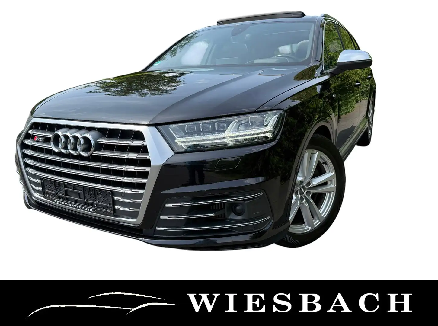 Audi SQ7 4.0 TDI Quattro Tiptronic Matrix PANO Head-Up ACC Nero - 1