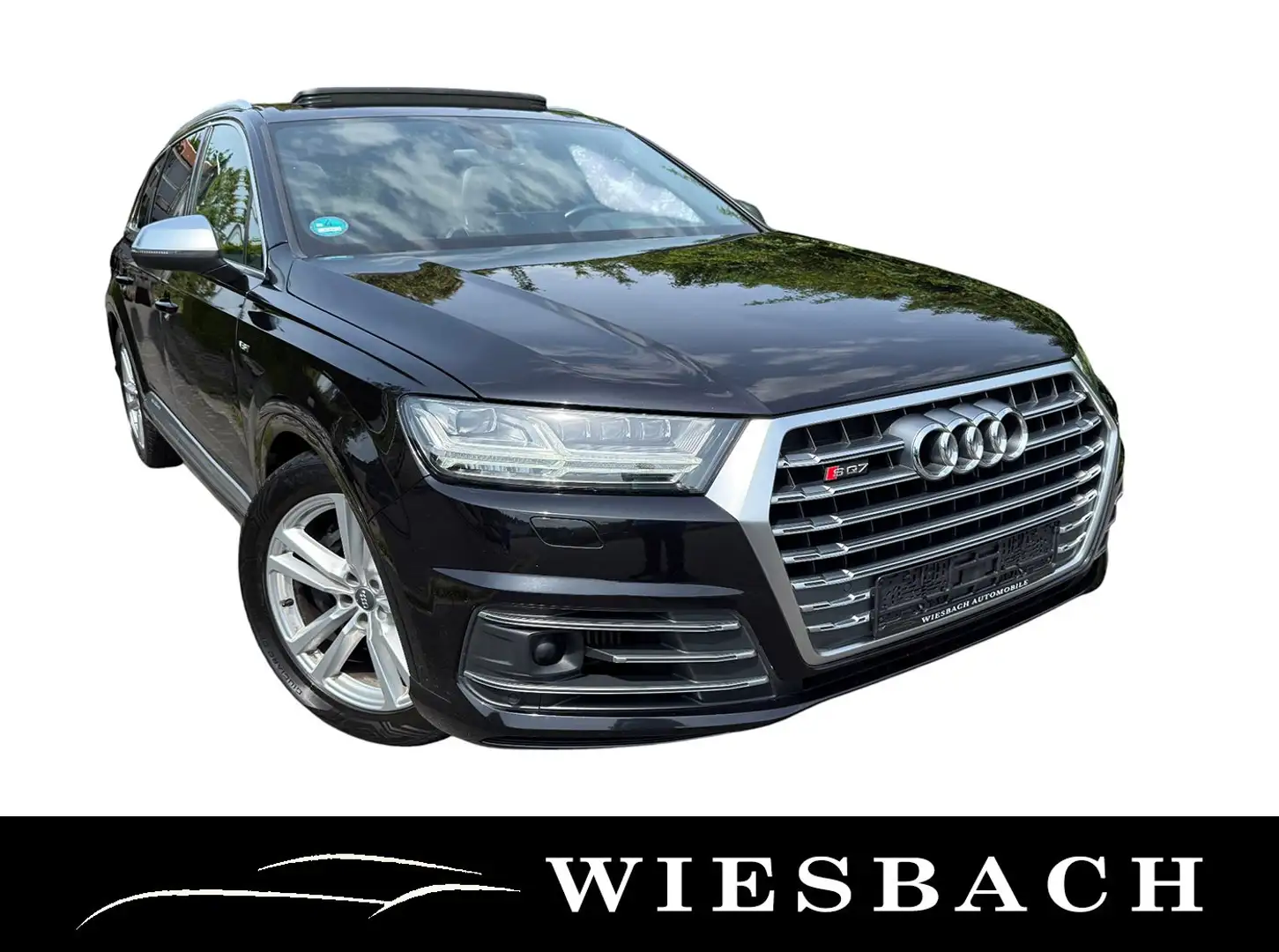 Audi SQ7 4.0 TDI Quattro Tiptronic Matrix PANO Head-Up ACC Nero - 2