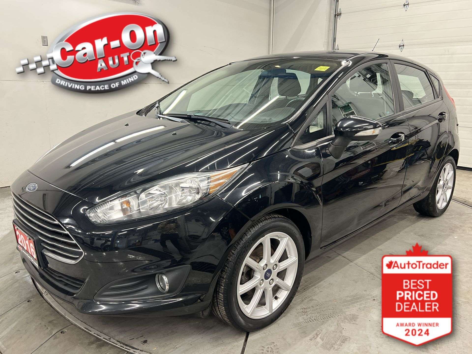Black 2016 Ford Fiesta Hatchback Front-Wheel Drive Automatic