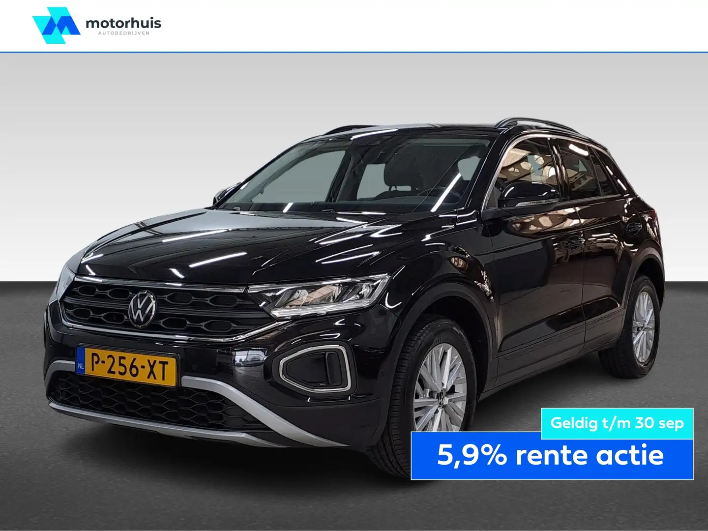Volkswagen T-Roc 1.5 TSI 150PK DSG-7 STYLE APP CONNECT ECC TEL PDC Schwarz - 1
