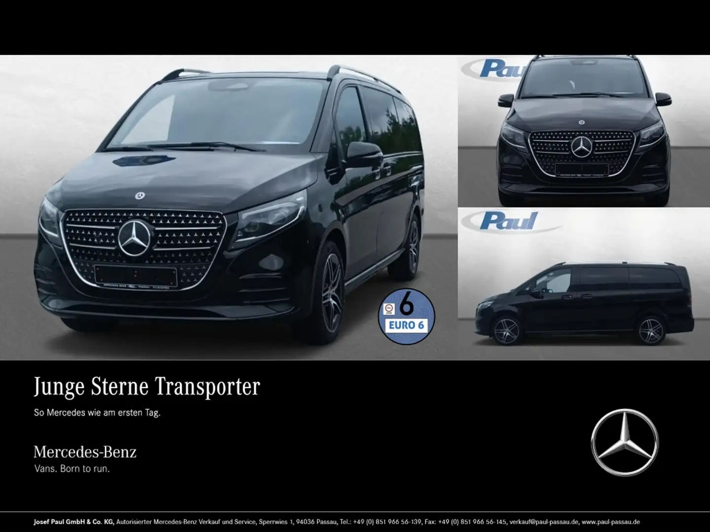 Mercedes-Benz V 300 d Avantgarde 4x4 AMG+AHK2,5+Sthzg+Distr Schwarz - 1