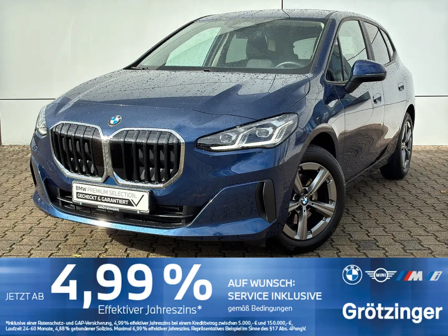BMW 216 i Active Tourer 1000 € AKTIONSPRÄMIE Bleu - 1