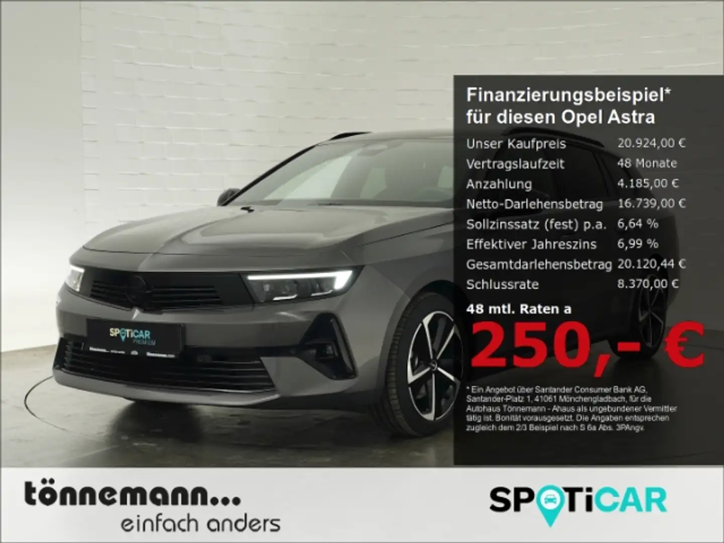Opel Astra L ST GS+AHK+LED+NAVI+360 GRAD KAMERA+SITZ-/LENKRAD Gris - 1