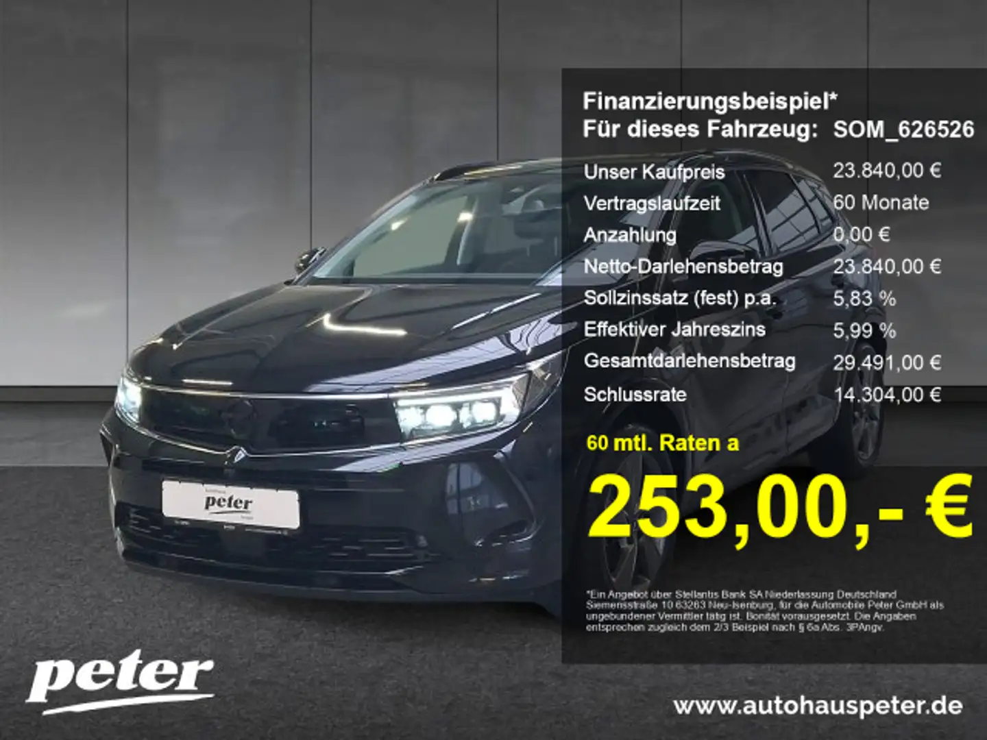 Opel Grandland Grandland 1.2 Turbo GS Line Automatik Sitzheizung  Noir - 1