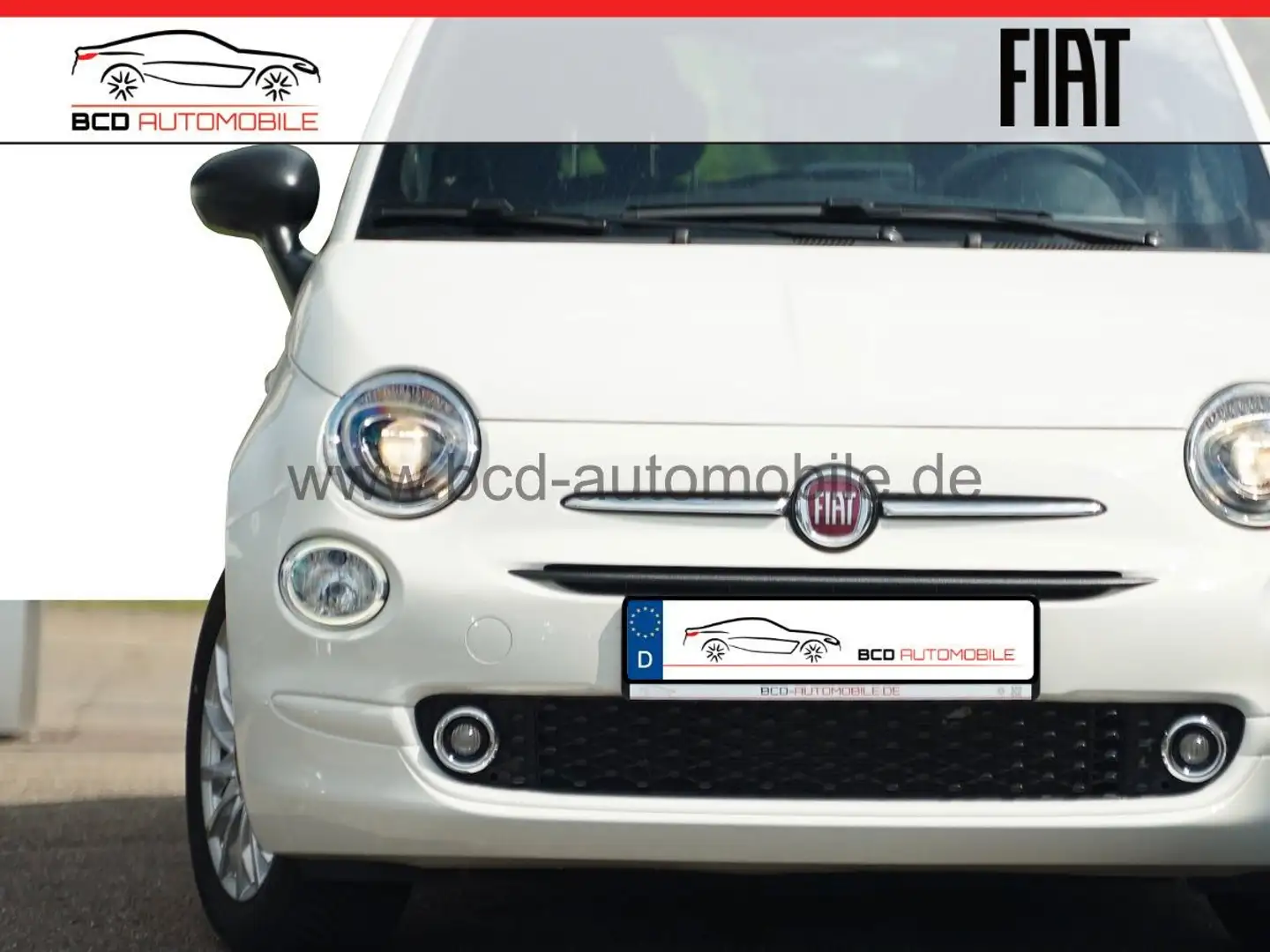 Fiat 500 *NAVI*DIGITAL-KOMBI*KLIMA-AUTO*PDC*TEMPO*ALU* Blanc - 1
